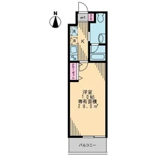森下ツインキャッスル S棟【5階】の間取り