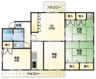 ニューサンシティコープ【2階】の間取り