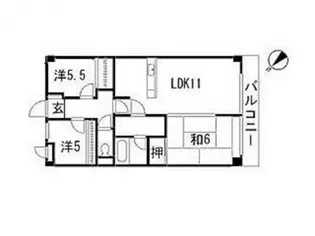 広島県広島市佐伯区美の里2【マンション】の間取り