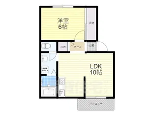南春日丘ハイツ【2階】の間取り