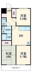 サンマルスラン津田沼【2階】の間取り