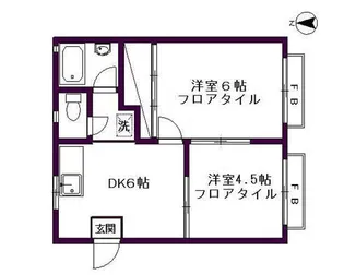 アネックスミナミサワ【1階】の間取り