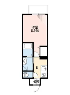 クロノス51新町VI【5階】の間取り