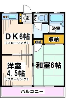 東京都府中市矢崎町2【アパート】の間取り