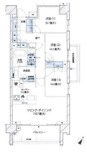 ブランズシティ久が原【2階】の間取り
