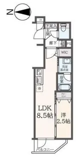 ハーモニーレジデンス東新宿【3階】の間取り