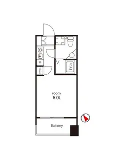 クレジデンス神谷町【8階】の間取り