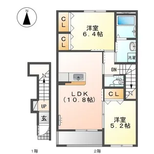 コンフォルト【2階】の間取り