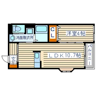 will court S【2階】の間取り