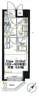 SHOKEN Residence横濱BAYSIDE【3階】の間取り