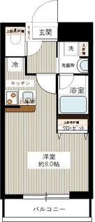 ハーモニーレジデンス大森山王#002【3階】の間取り