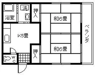 山下アパート(坂之上)【1階】の間取り