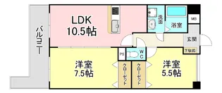 LEON篠崎1番館【3階】の間取り