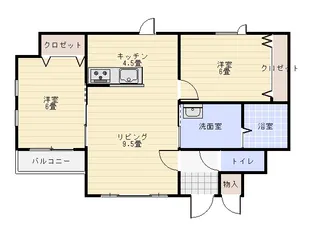 リラコートRED【2階】の間取り