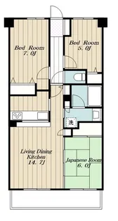 エンゼルソルスイート海老名【10階】の間取り