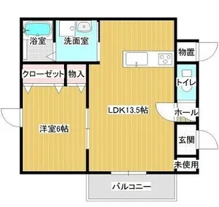 アーバン啓北【3階】の間取り