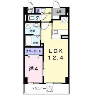 パークスクェア常盤平【1階】の間取り