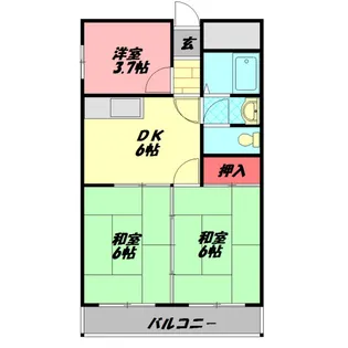 新京阪ビル【4階】の間取り