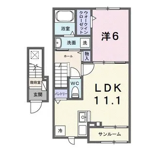ツリーベルヒルズ【2階】の間取り