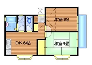ヴィラ雅【2階】の間取り