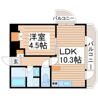 テラパークN1【5階】の間取り