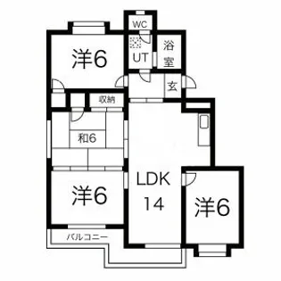 第二ゴトウハイツ【2階】の間取り
