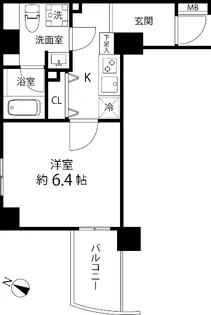 マーレ横浜白金【7階】の間取り