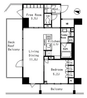MFPRコート目黒南【5階】の間取り