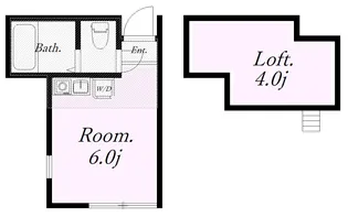 ユナイト四谷ハリー・ケイン【1階】の間取り