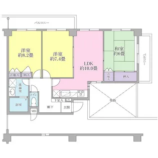 グランノアール光が丘【2階】の間取り