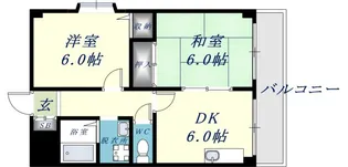 ハイマート新喜多【5階】の間取り