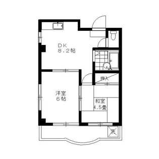 ミツエイハイツ【4階】の間取り