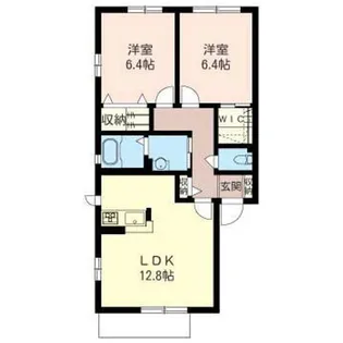 アイランドA棟【1階】の間取り