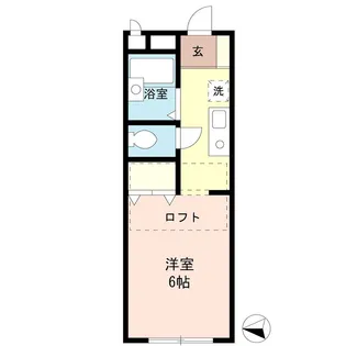 パレスまどか【1階】の間取り