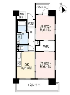 URひばりが丘パークヒルズ【9階】の間取り