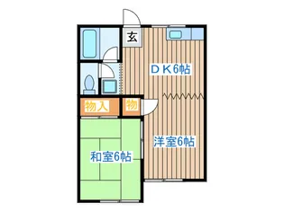 コーポミヤマ【1階】の間取り