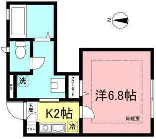 メルヴェーユ桜丘【1階】の間取り