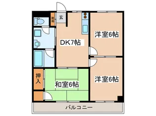 メゾンアンパ-【3階】の間取り