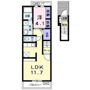 キルシェI【2階】の間取り