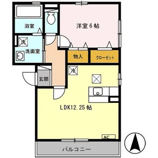 メゾン・ド・セリジェ【1階】の間取り