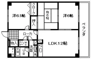 ラ・フォーレ東貝【2階】の間取り
