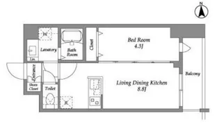 ザ・グラヴィティ新宿【3階】の間取り