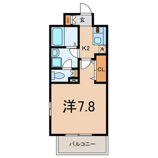 メゾンはなみずき【6階】の間取り