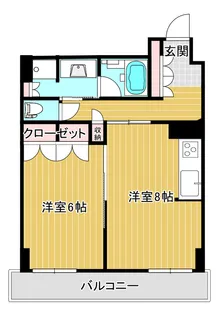 ライオンズ四谷タワーゲート【29階】の間取り