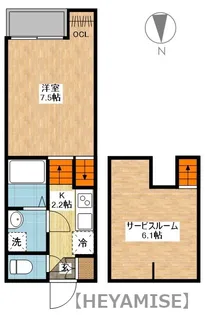 CASA.VIK(カーサ ロクケイ)【2階】の間取り