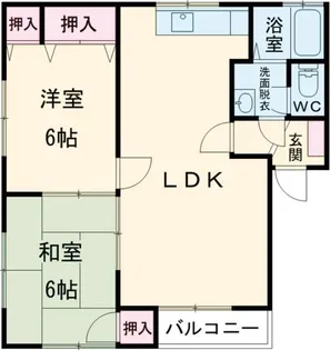 明生ハイツ純【1階】の間取り