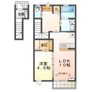 パティオB【2階】の間取り