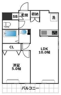 下馬ヒルス【2階】の間取り