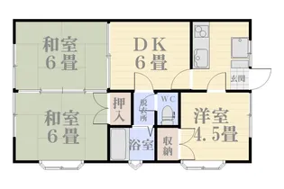サンスカイコーポ(西紫原)【1階】の間取り