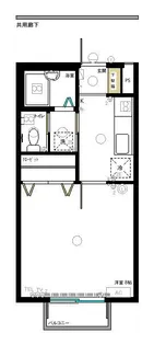 すみれアパート【2階】の間取り